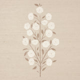 Josepha Sisal Neutral Floral Handprinted Wallpaper – Schumacher 5013711
