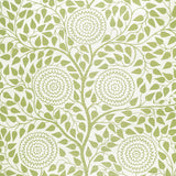 Kayon Sisal Panel Soft Green Floral Grasscloth Wallpaper – Schumacher 5013721