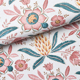 Lafayette Botanical Rosso Antico by Schumacher Williamsburg Collection Floral Wallpaper – Schumacher 5013752
