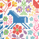 LUPITA Vibrant Multi by Schumacher Whimsical Animal Wallpaper – Schumacher 5013762