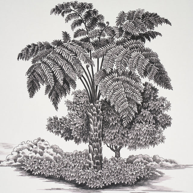 Toussaint Toile Black on Ivory by Victor Glemaud Historic Haitian Toile Wallpaper – Schumacher 5013770