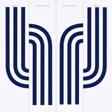 Virginia Panel A Cobalt by Victor Glemaud Modern Stripe Wallpaper Panel – Schumacher 5013781