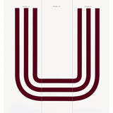 Virginia Panel A Bordeaux by Victor Glemaud Modern Striped Wallpaper Panel – Schumacher 5013782