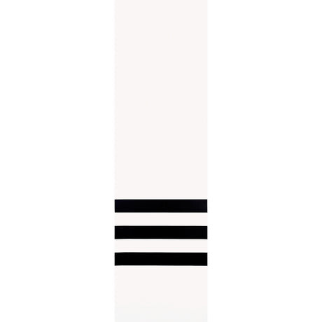 Virginia Panel B black and white modern geometric stripe wallpaper panel by Victor Glemaud for Schumacher