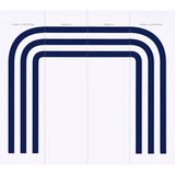 Virginia Panel B Cobalt by Victor Glemaud Modern Stripe Wallpaper Panel – Schumacher 5013791