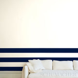 Virginia Panel B Cobalt by Victor Glemaud Modern Stripe Wallpaper Panel – Schumacher 5013791