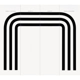 Virginia Panel C Black by Victor Glemaud Modern Stripe Wallpaper Panel – Schumacher 5013800