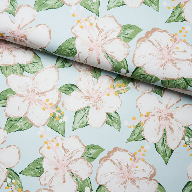 Fabienne Sky Floral Wallpaper by Schumacher – Victor Glemaud 5013810