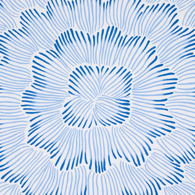 Feather Bloom Blue by Celerie Kemble Designer Wallpaper – Schumacher 5013820