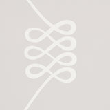 Nicolette White on Grey Trellis Wallpaper – Schumacher 5013831