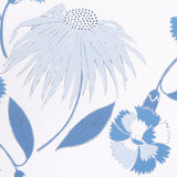 Bouquet Toss Afternoon Blue by Celerie Kemble Retro Floral Wallpaper – Schumacher 5013841