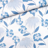 Bouquet Toss Afternoon Blue by Celerie Kemble Retro Floral Wallpaper – Schumacher 5013841