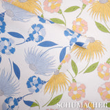 Bouquet Toss Afternoon Blue by Celerie Kemble Retro Floral Wallpaper – Schumacher 5013841