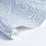 SHIO Sky by Schumacher Abstract Swirl Wallpaper – Schumacher 5013850