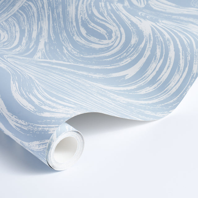 SHIO Sky by Schumacher Abstract Swirl Wallpaper – Schumacher 5013850