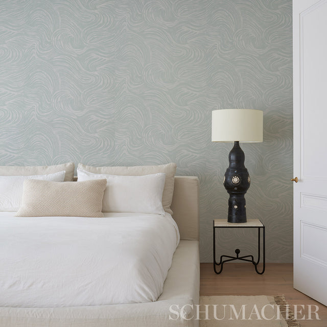 Shio Mineral by Schumacher Full Bloom Collection Wallpaper – Schumacher 5013851