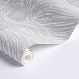 SHIO Grey by Schumacher Full Bloom Collection Abstract Swirl Wallpaper – Schumacher 5013852