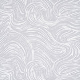 SHIO wallpaper in grey from the FULL BLOOM collection by Schumacher, featuring a swirling abstract pattern.