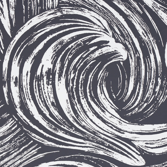 SHIO Carbon by Schumacher Abstract Brushstroke Wallpaper – Schumacher 5013853