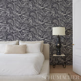 SHIO Carbon by Schumacher Abstract Brushstroke Wallpaper – Schumacher 5013853