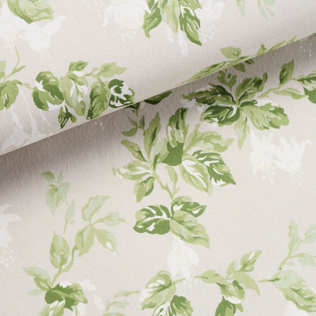 Garden Gate Soft Neutral by Schumacher Classic Floral Wallpaper – Schumacher 5013871