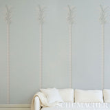 Villa Palm Panel Blue by Miles Redd Schumacher Wallpaper Panel – Schumacher 5013880