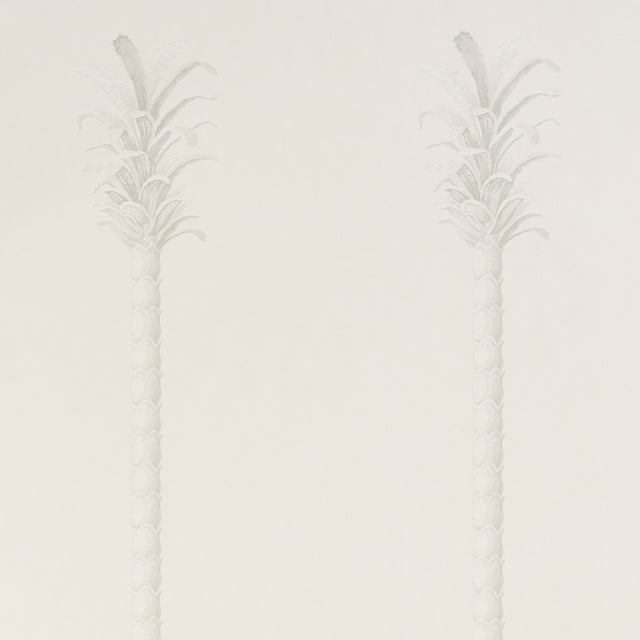 Villa Palm Panel White/Ivory by Miles Redd Botanical Wallpaper Panel – Schumacher 5013881