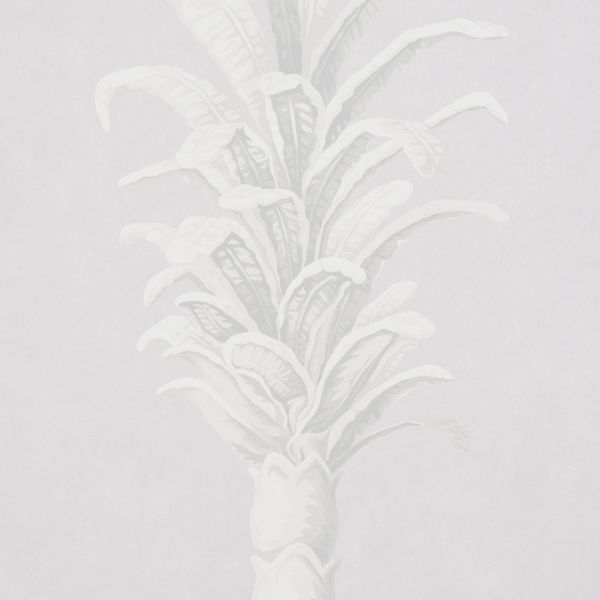 Villa Palm Panel Grey by Miles Redd Schumacher Wallpaper Panel – Schumacher 5013882