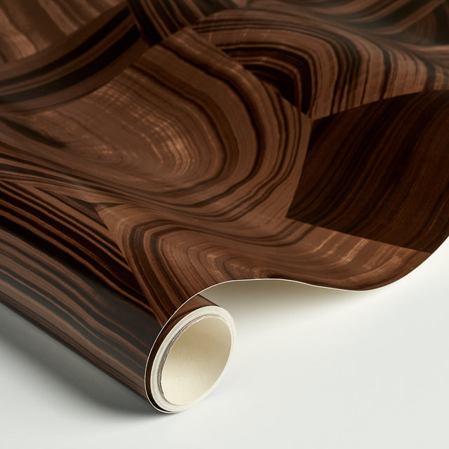Agate Slice Tigers Eye by Miles Redd Abstract Stone Wallpaper – Schumacher 5013893