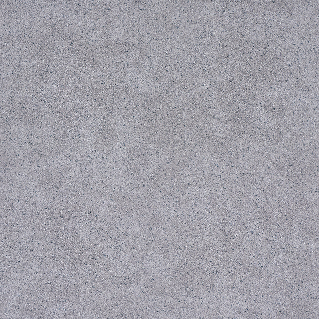 Porphyry grey wallcovering by Miles Redd for Schumacher, inspired by antique crystal-studded stone, shown in room and detail views.