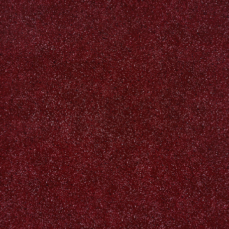 Porphyry red wallcovering by Miles Redd for Schumacher, featuring a glossy, crystal-studded stone effect.