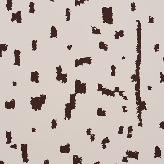Bespotted Brown Abstract Wallpaper by Schumacher Miles Redd Collection – Schumacher 5013910
