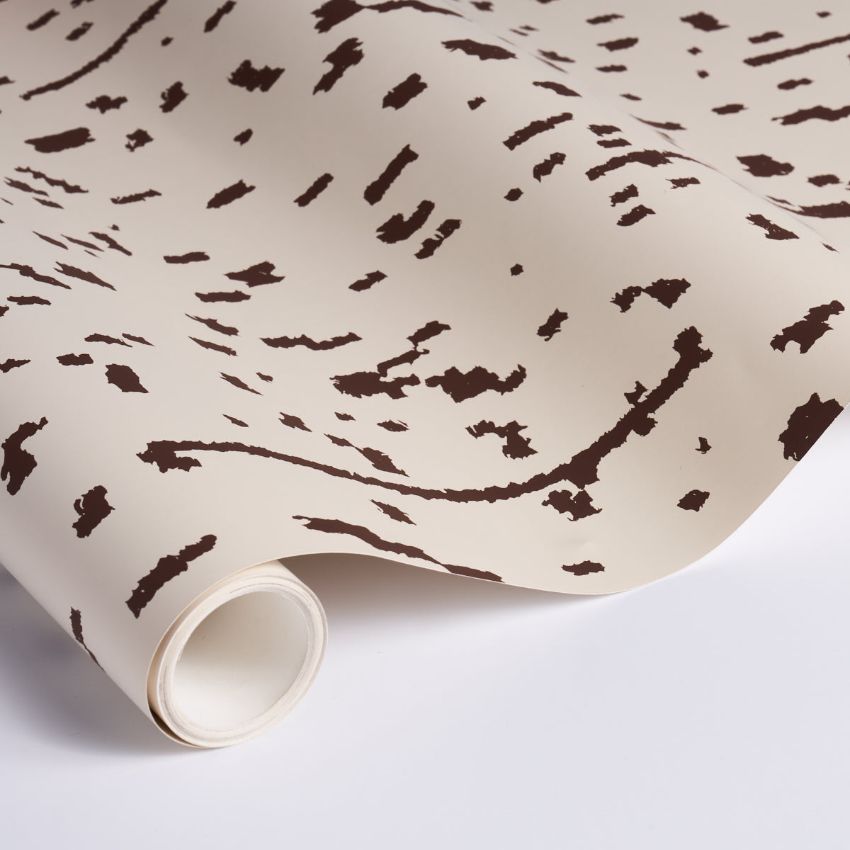 Bespotted Brown Abstract Wallpaper by Schumacher Miles Redd Collection – Schumacher 5013910