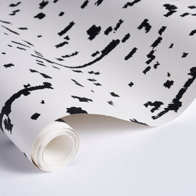 BESPOTTED Black & White by Schumacher Abstract Wallpaper – Schumacher 5013911