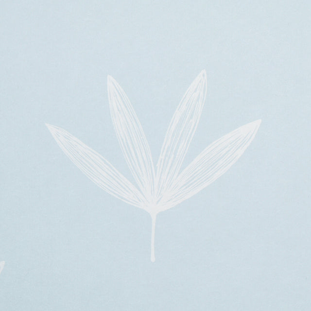 Rue Sky by Schumacher Soft Modern Leaf Line Drawing Wallpaper – Easy Elements Collection 5013920
