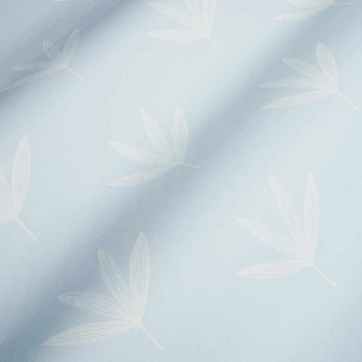 Rue Sky by Schumacher Soft Modern Leaf Line Drawing Wallpaper – Easy Elements Collection 5013920