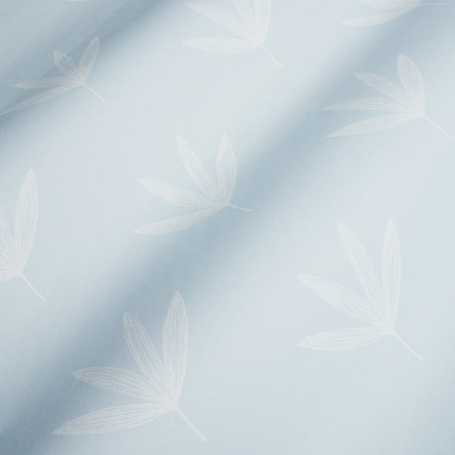 Rue Sky by Schumacher Soft Modern Leaf Line Drawing Wallpaper – Easy Elements Collection 5013920
