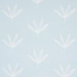 Rue Sky by Schumacher - Soft modern leaf line drawing wallpaper in light blue for a casual, versatile look.