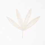 Rue Sand by Schumacher Modern Leaf Line Drawing Wallpaper – Schumacher 5013922