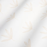Rue Sand by Schumacher Modern Leaf Line Drawing Wallpaper – Schumacher 5013922