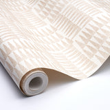 Charlie Neutral Small-Scale Striped Wallcovering – Schumacher 5013930