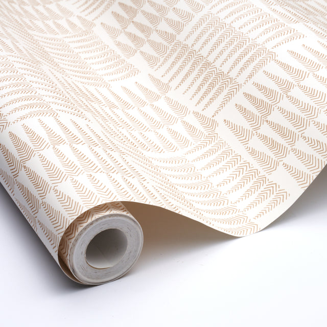 Charlie Neutral Small-Scale Striped Wallcovering – Schumacher 5013930