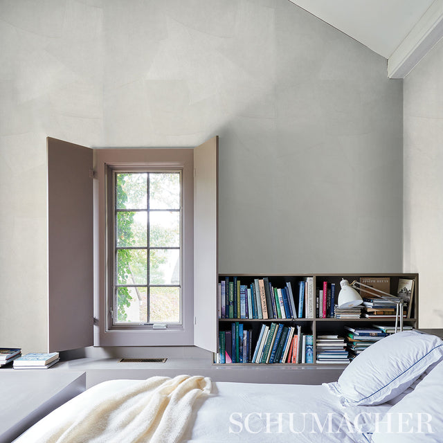 Hand-Combed Plaster Cement by David Kaihoi Handcrafted Wallcovering – Schumacher 5013951
