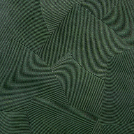 Hand-Combed Plaster in Green Leaf by David Kaihoi for Schumacher. Handcrafted, textural green wallcovering with gestural plaster effect.