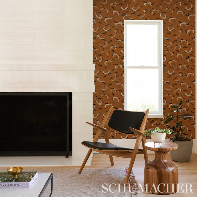 Brushmark Gold by David Kaihoi Surface Print Wallpaper – Schumacher 5013960