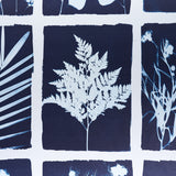 Cyanotype Panel Indigo Botanical Grid Wallpaper – Schumacher 5013970