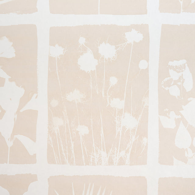 Cyanotype Panel Natural by Schumacher Botanical Grid Wallcovering – Schumacher 5013971