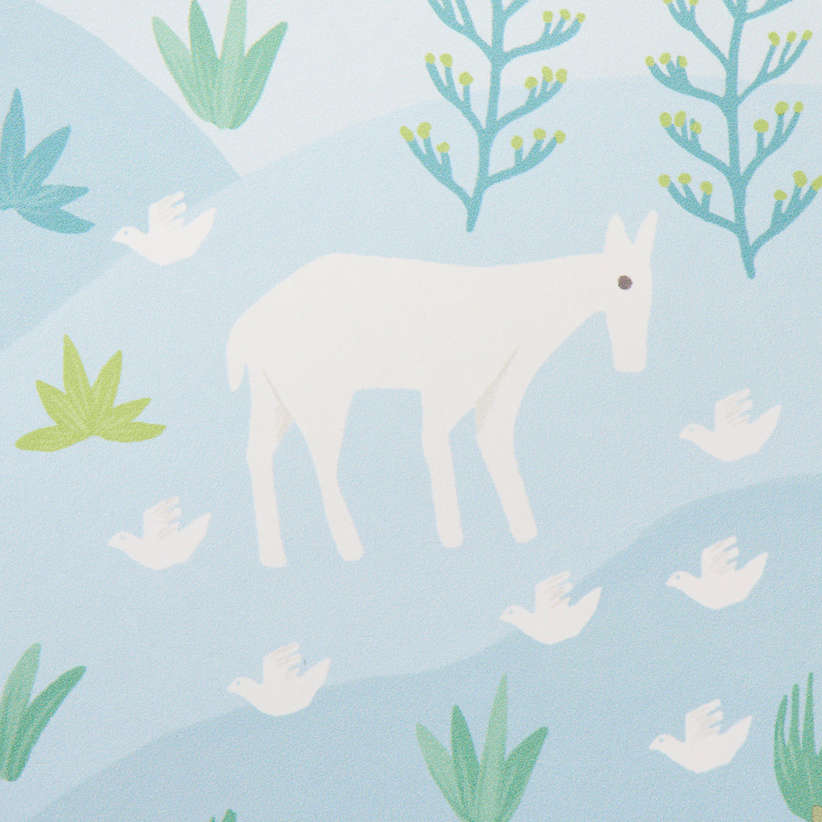 Las Colinas Blue Pastoral Landscape Wallpaper by Schumacher – 5013981