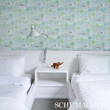 Las Colinas Blue Pastoral Landscape Wallpaper by Schumacher – 5013981