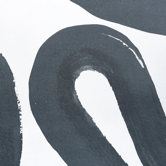 Trace Carbon by Schumacher Abstract Black and White Wallpaper – Hadiya Williams 5013990